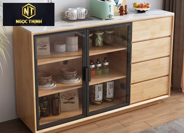 Loại tủ bếp đơn giản tại Cẩm Mỹ